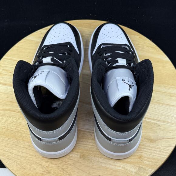 Nike Air Jordan 1 Mid Shoes White Black Lt Smoke Gray DQ8426-101 Mens Sz 10 NEW - Picture 9 of 9